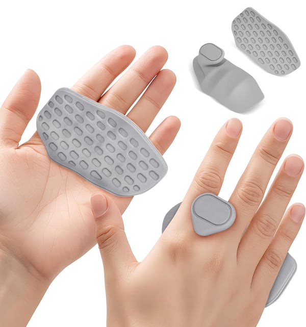 2 pairs Anti-Slip Workout Grips, Gym Grips Weight Lifting Grips Pads, Ergonomics Weight Lifting Gloves for Men Women Deadlift