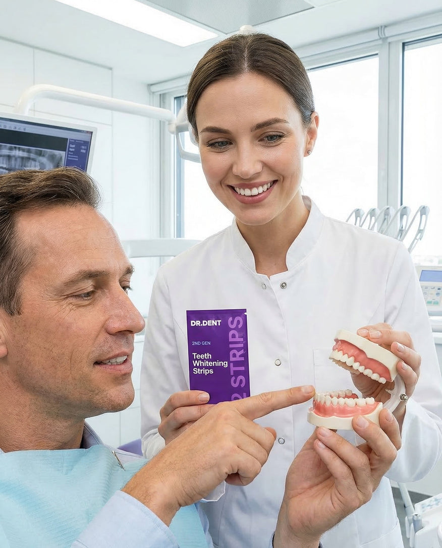 Whitening Teeth Strips Purple Teeth Strips Dry-application