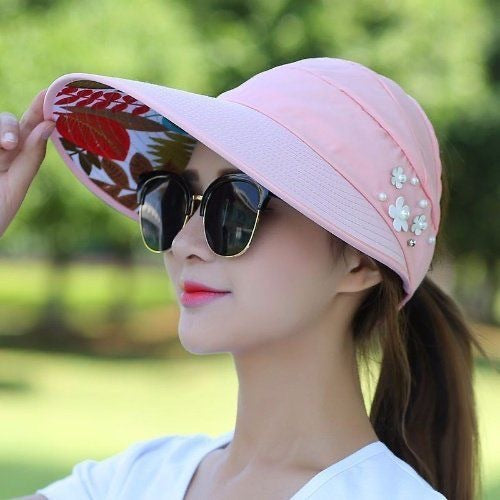 💇‍♀️Foldable Wide Brim Sun Hat with Ponytail Hole