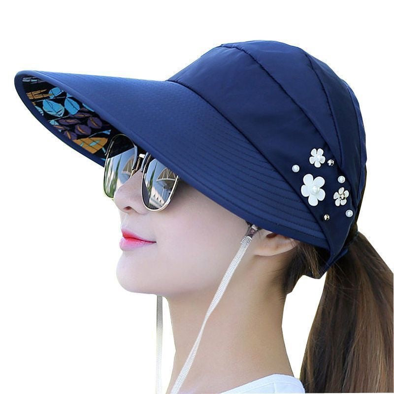 💇‍♀️Foldable Wide Brim Sun Hat with Ponytail Hole