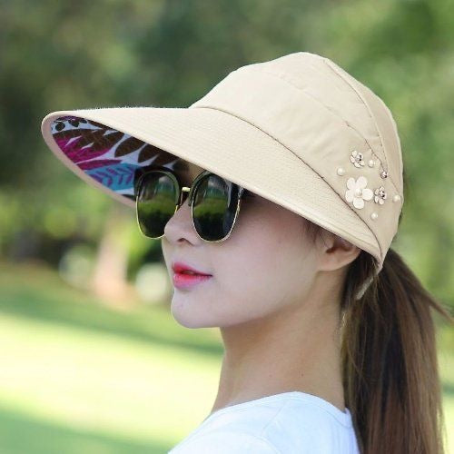 💇‍♀️Foldable Wide Brim Sun Hat with Ponytail Hole