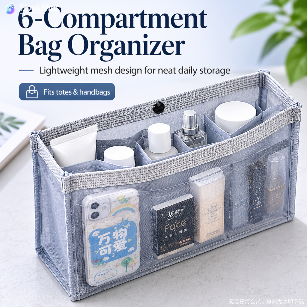 ✨Mesh Handbag Insert Organiser