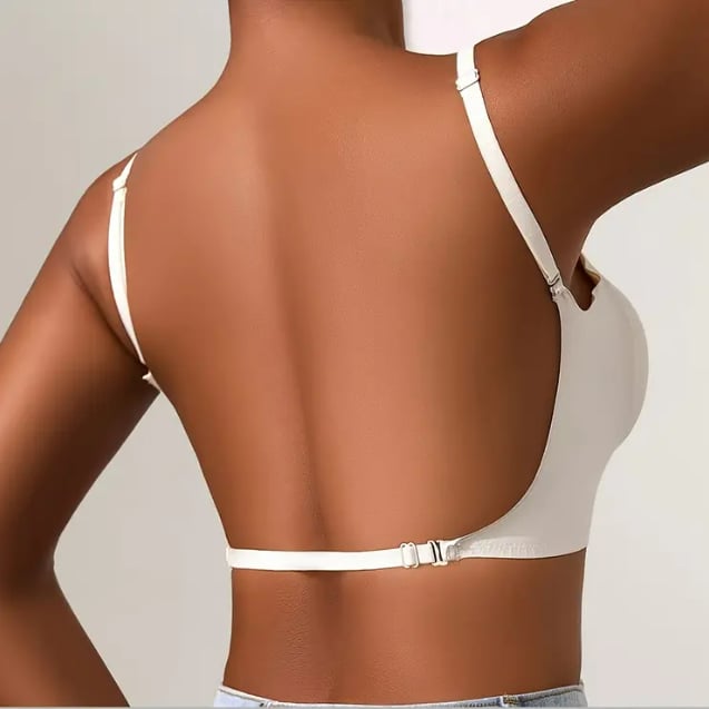 💗Disappears Under Everything🔥Women's Solid Color Wireless Backless Bra