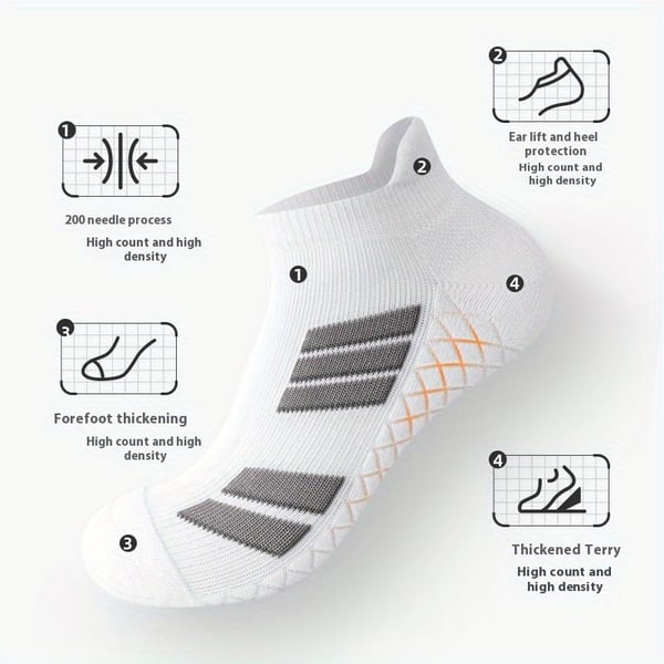 🔥 Unisex Low-Cut No-Show Sports Socks（3 Pairs）