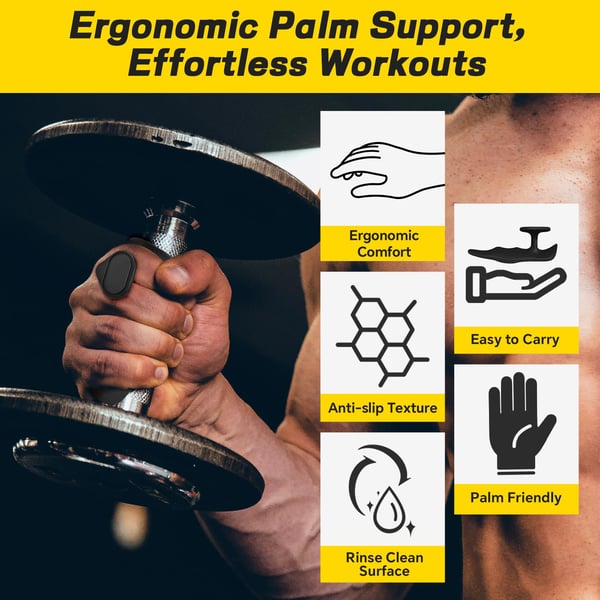 2 pairs Anti-Slip Workout Grips, Gym Grips Weight Lifting Grips Pads, Ergonomics Weight Lifting Gloves for Men Women Deadlift