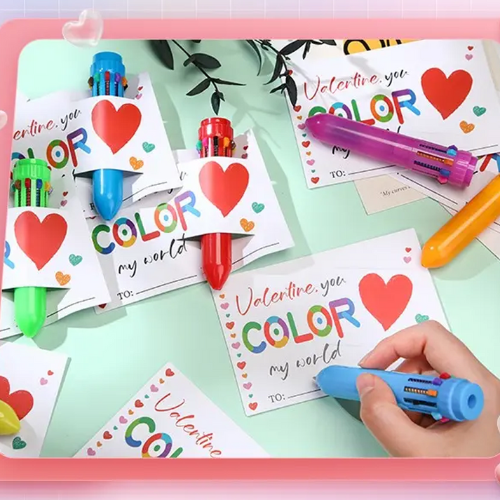 🖍️🌈10-in-1 Retractable Multi-Color Ballpoint Pen-Buy 1 get 1 free