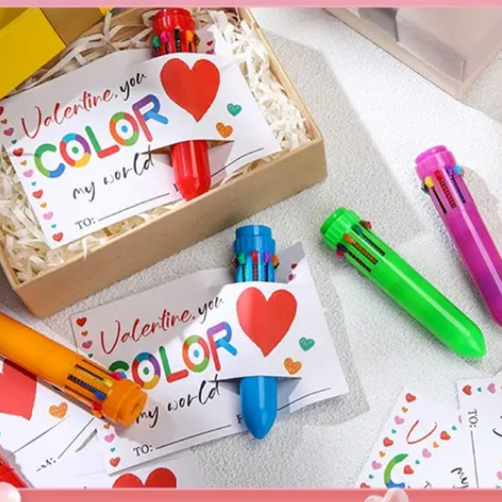 🖍️🌈10-in-1 Retractable Multi-Color Ballpoint Pen-Buy 1 get 1 free