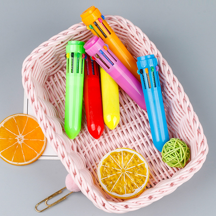 🖍️🌈10-in-1 Retractable Multi-Color Ballpoint Pen-Buy 1 get 1 free