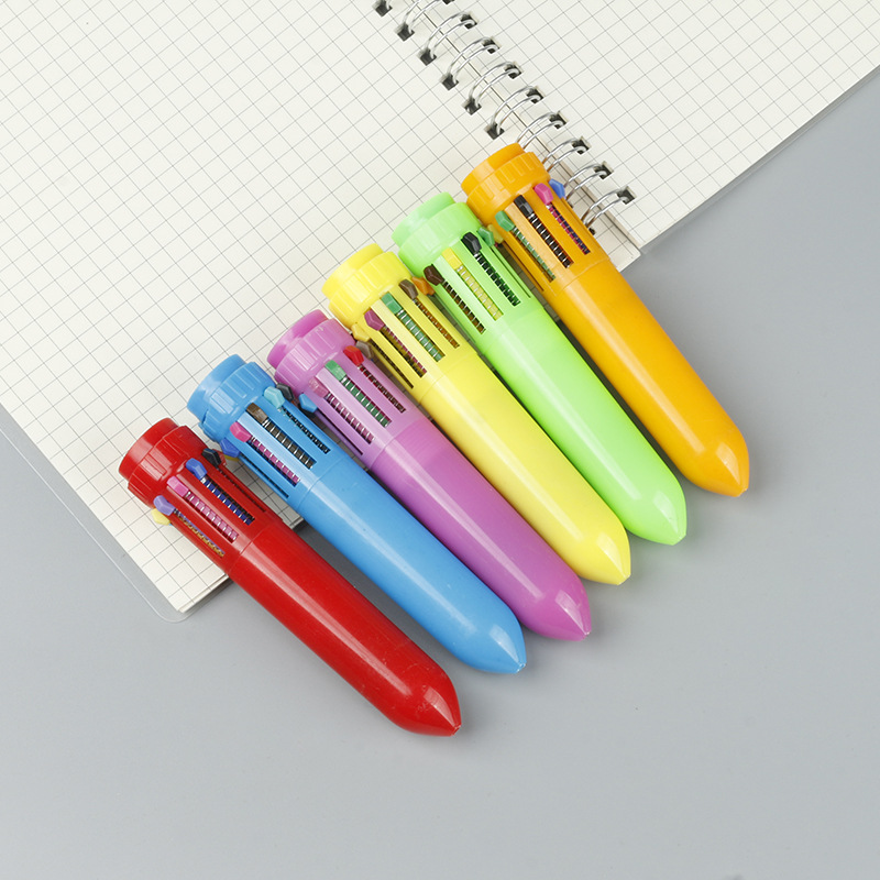 🖍️🌈10-in-1 Retractable Multi-Color Ballpoint Pen-Buy 1 get 1 free