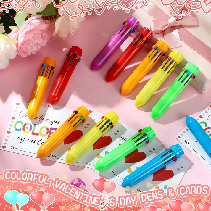 🖍️🌈10-in-1 Retractable Multi-Color Ballpoint Pen-Buy 1 get 1 free