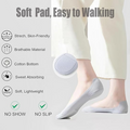 Breathable Low-Cut Liner Socks for Women (3 Pairs)
